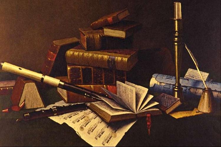 William Michael Harnett Music and Literature Sweden oil painting art